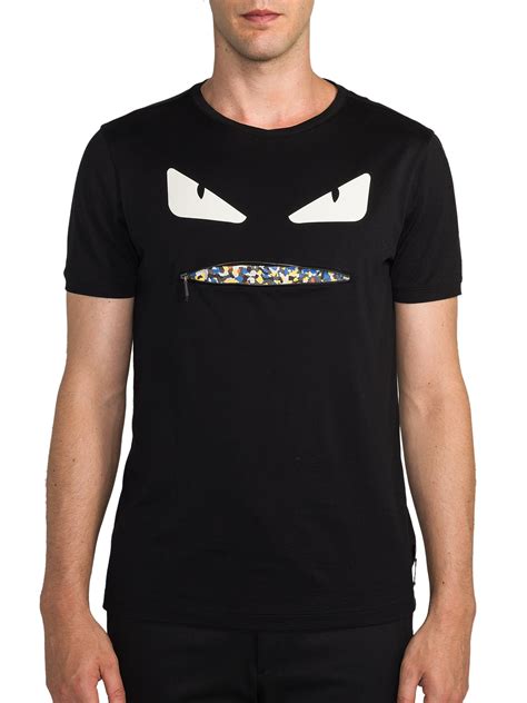 fendi t shirt monster men|men's Fendi t shirt.